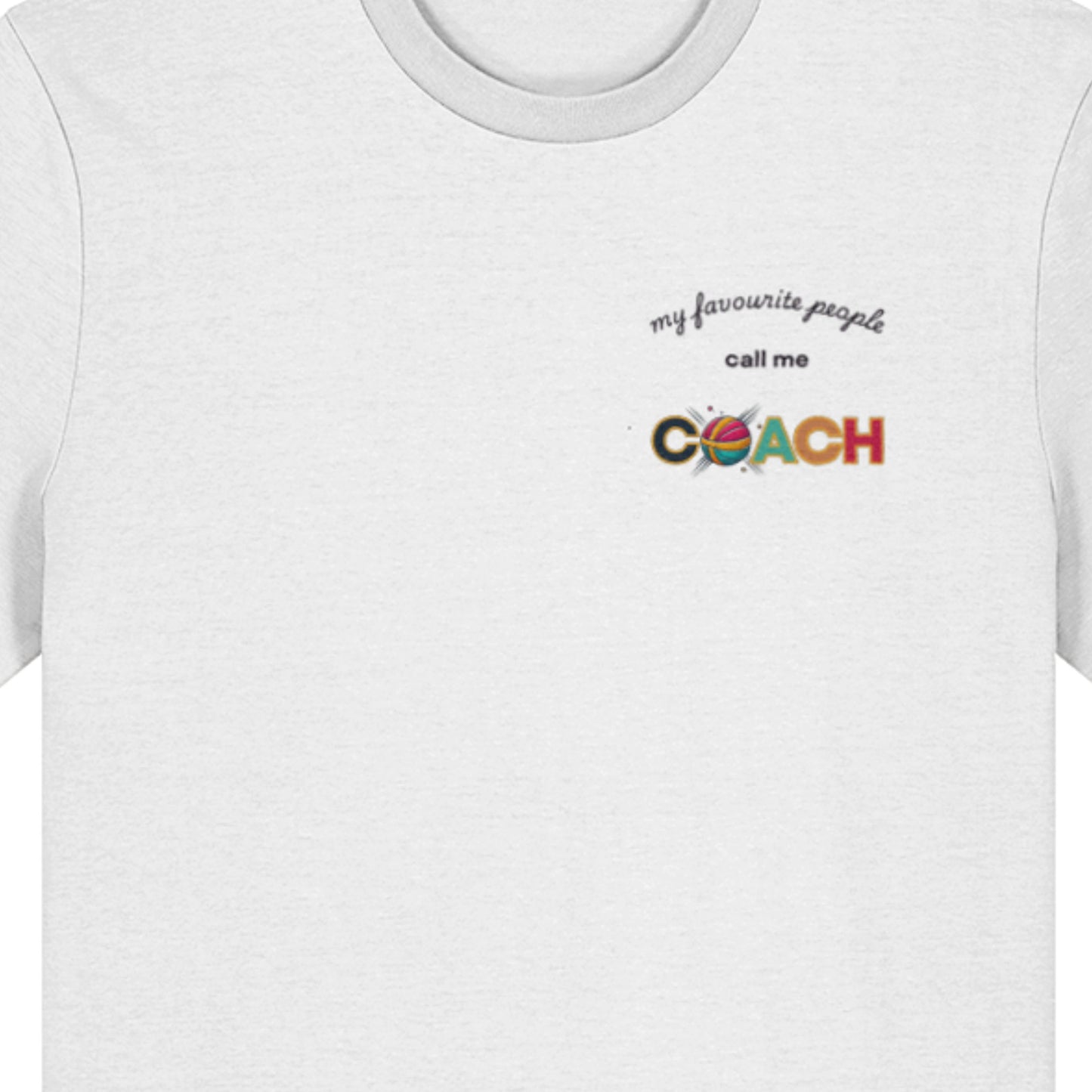 Netball Coach Tee Shirt White Gift