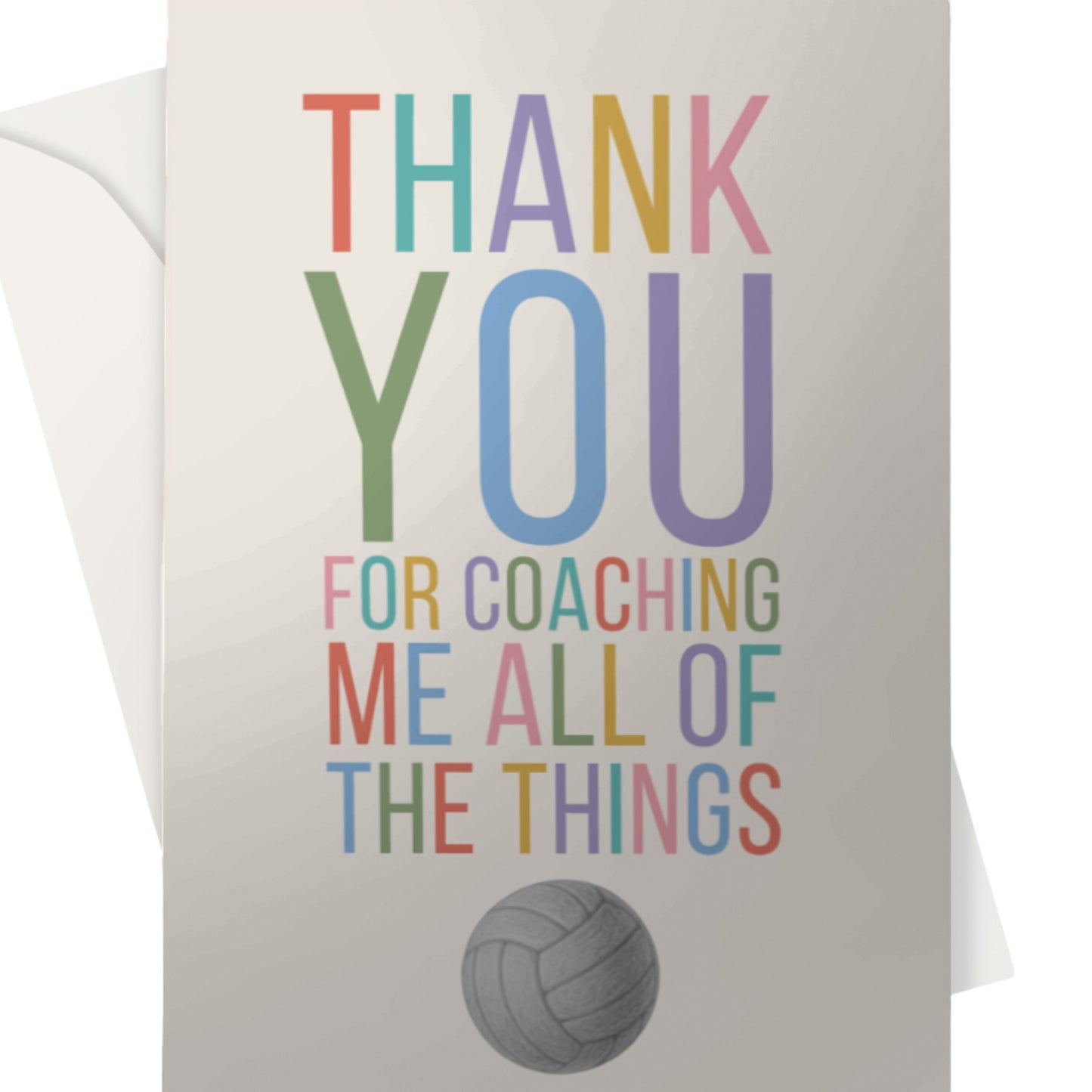 Thank You Coach Card - All Of The Things