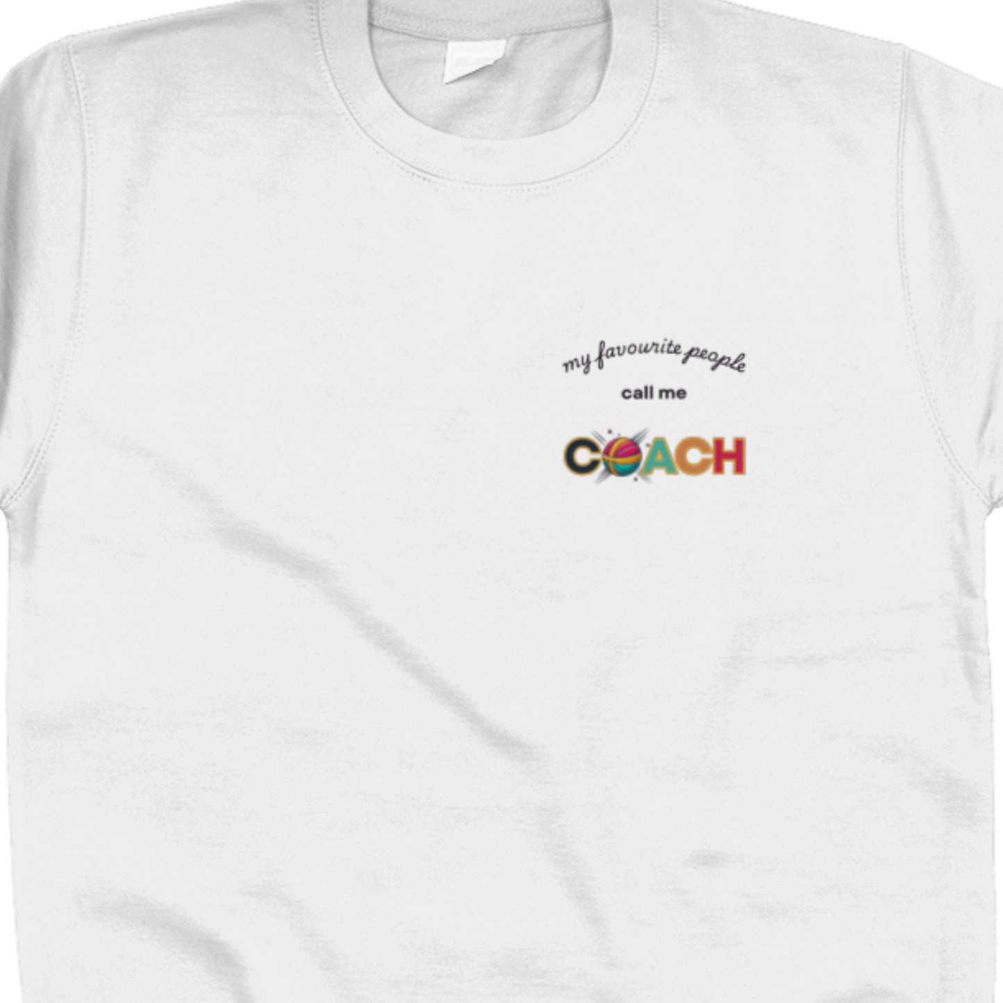 Netball Coach Top White Sweater