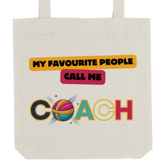 Netball Coach Slogan Tote Bag Gift