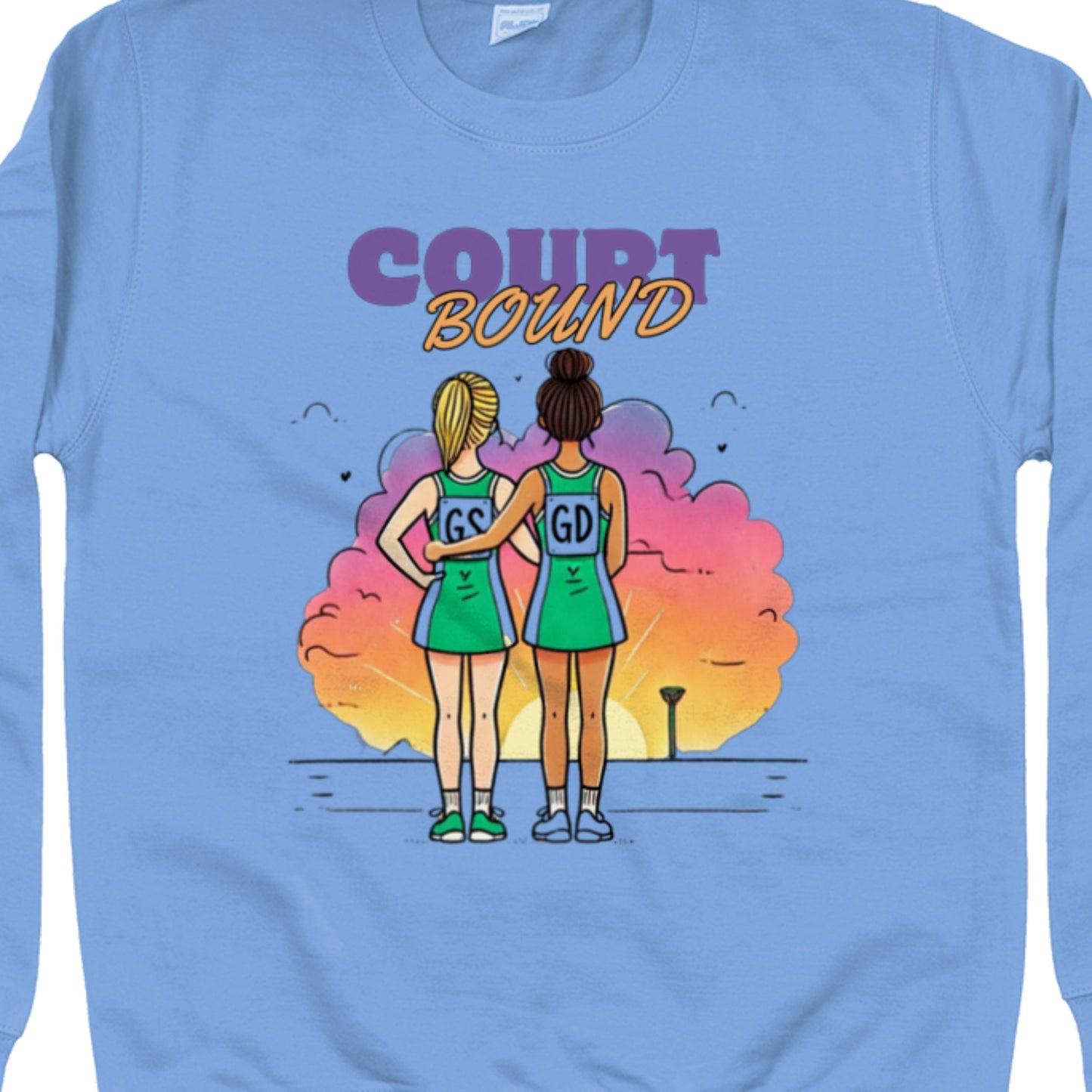 Blue Netball Court Sweatshirt - Court Bound