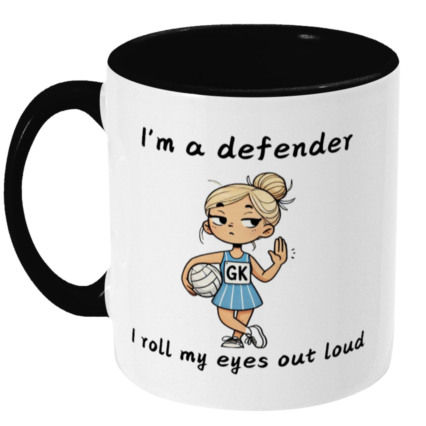 Netball Defender Gift Mug For Players