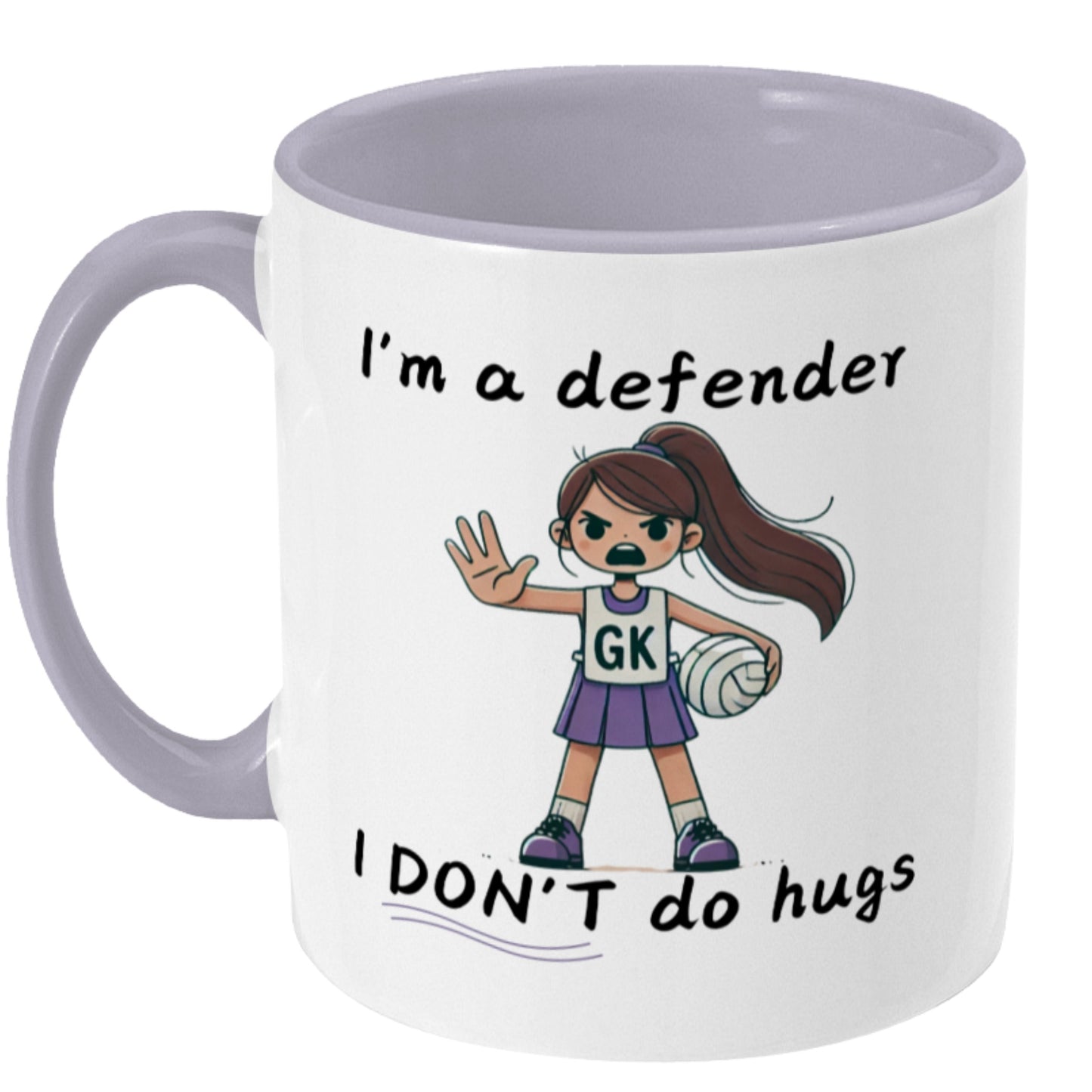 Netball Defender Slogan Mug - Team Present