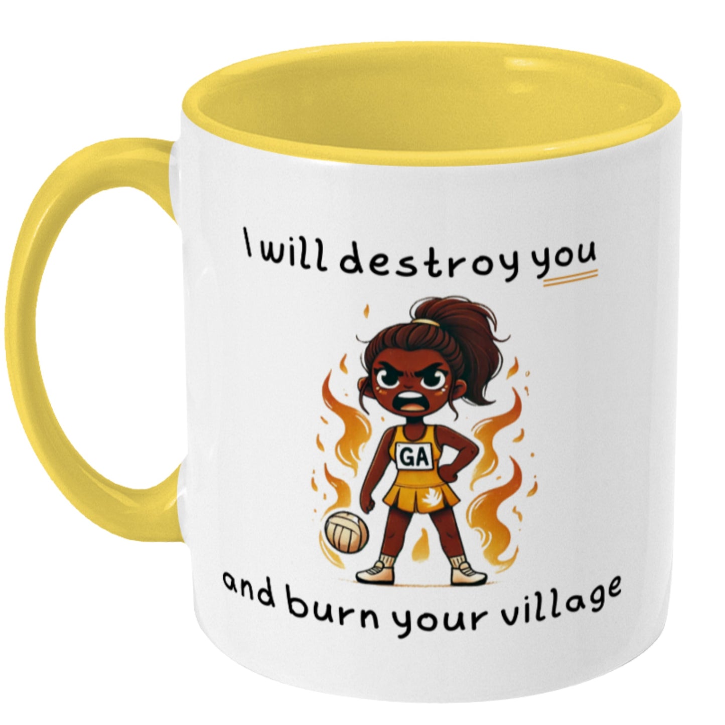 Netball Goal Attack Funny Gift Mug