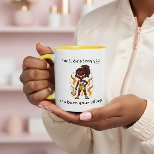 Netball Gifts - Funny Netball Goal Attack Mug for Players