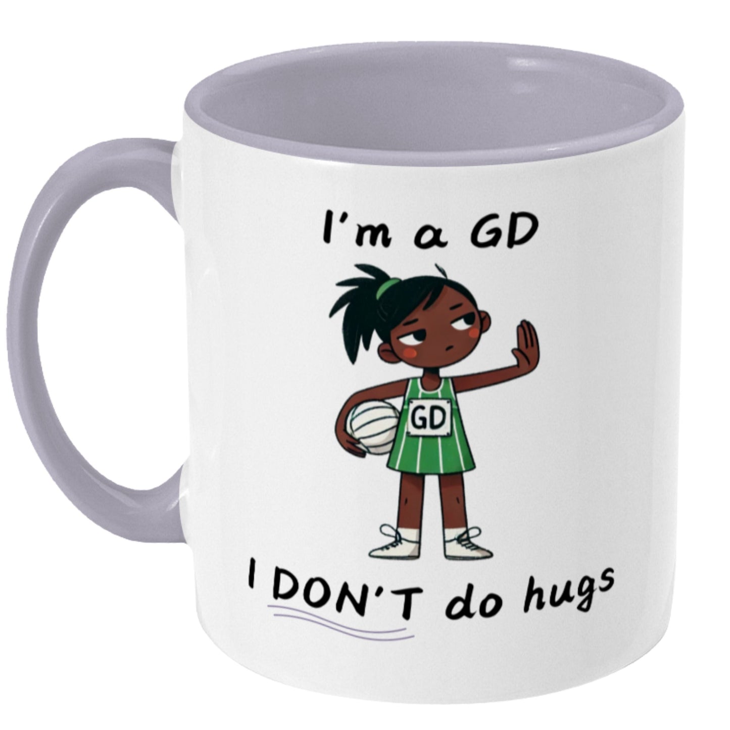 Netball Goal Defence Funny Team Gift Mug