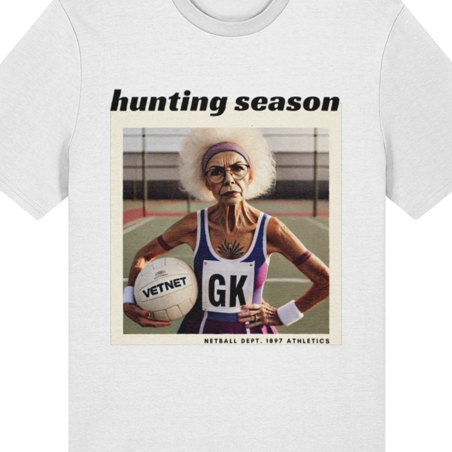 Netball Player GK Slogan T-Shirt - Funny Goal Keeper Gift
