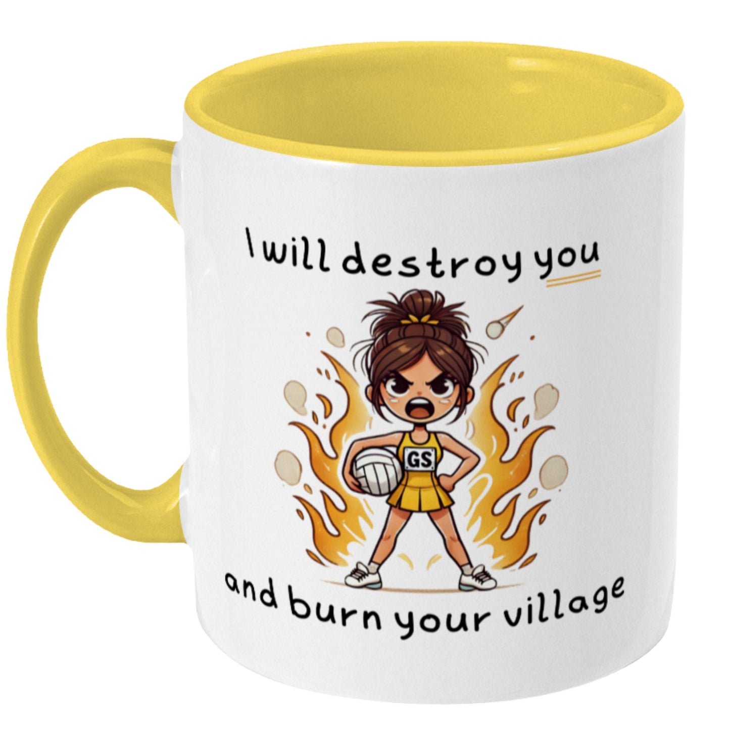 Netball Player GS Goal Shooter Mug Gift