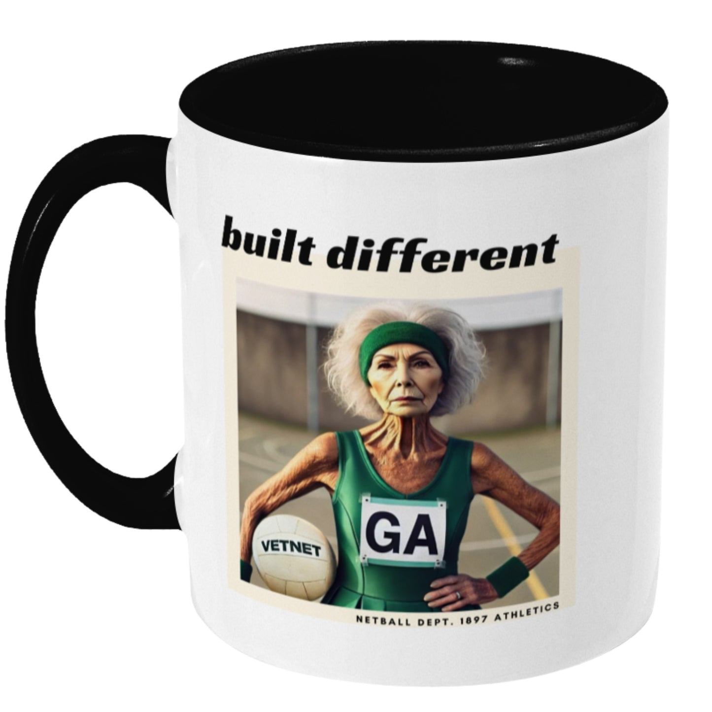 Funny Netball Gift Mug - Built Different
