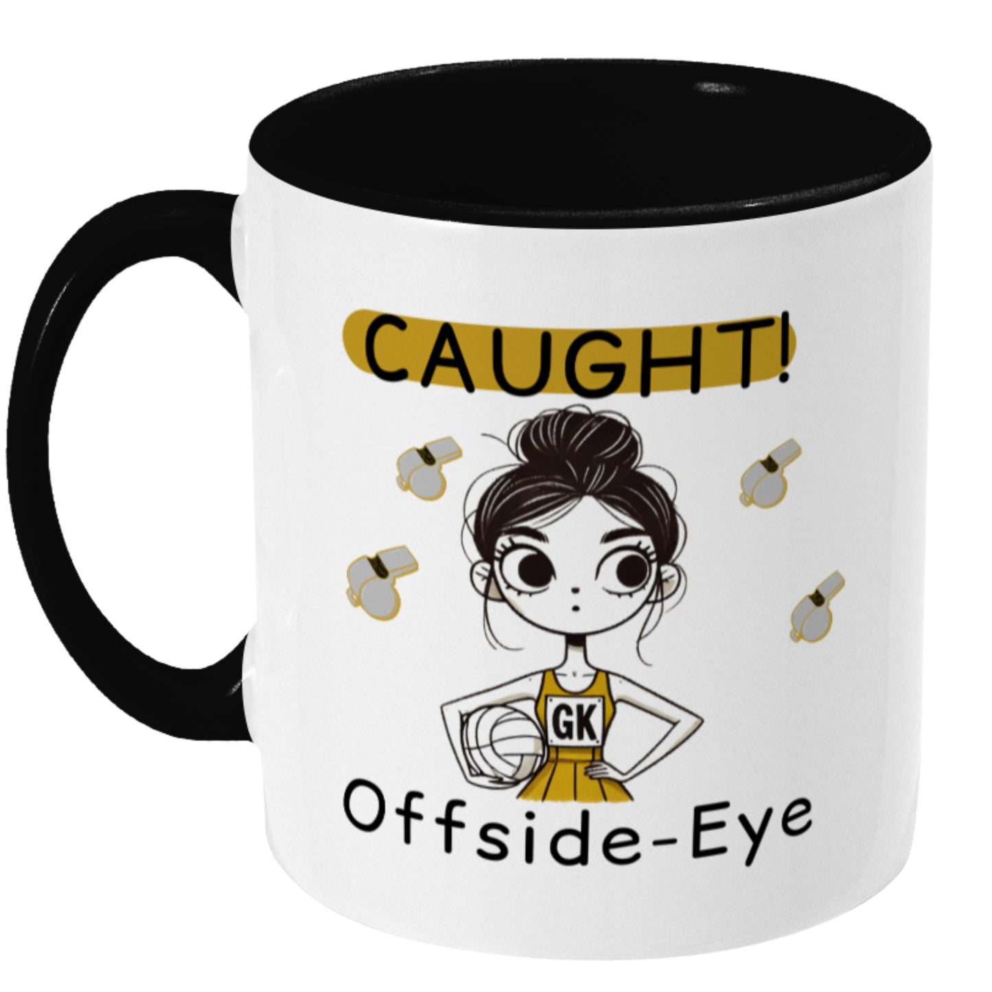 Netball Gift Mug For Players - GK Slogan