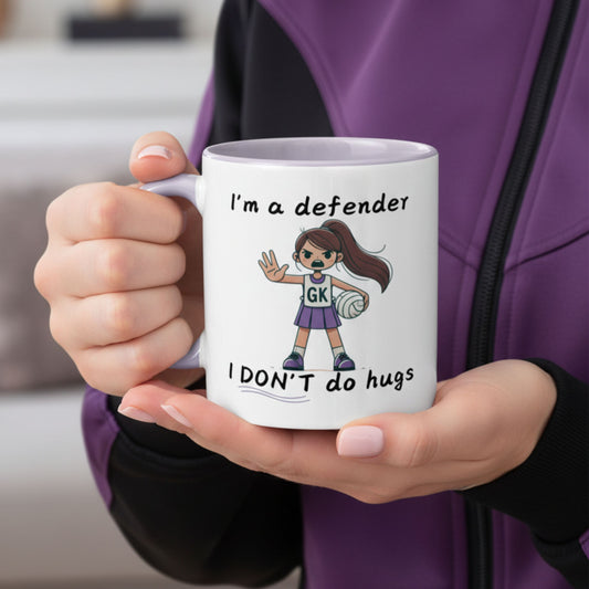 Netball Gifts - Funny Netball Player Gift Mug for Defenders