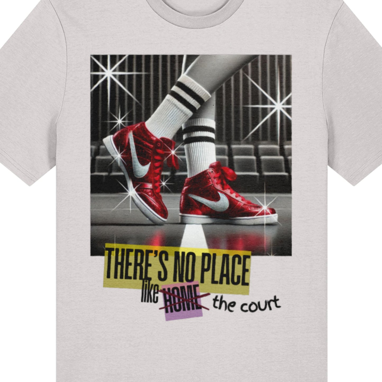 Netball Graphic Adult Top Grey - Netball Clothing