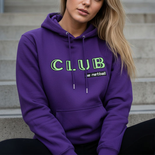 Netball Gifts - Purple Netball Hoodie for Women