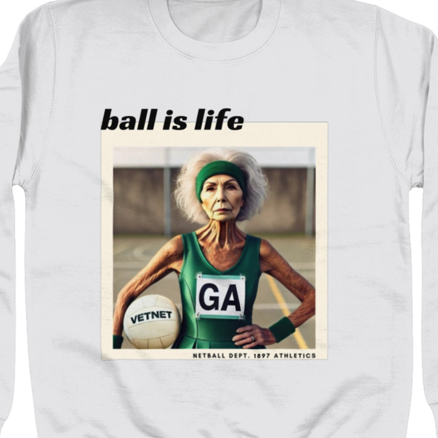 Netball Slogan Jersey Top - Funny Netball Gift