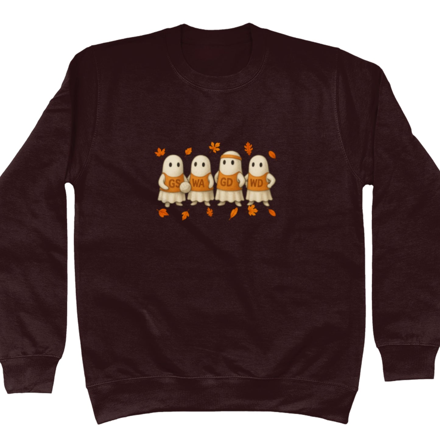 Autumn Netball Jumper - Halloween Ghosts Graphic