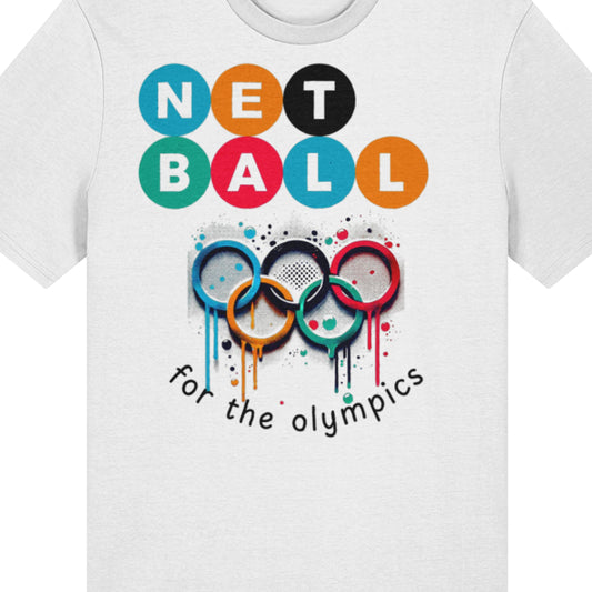 Netball Olympics T-Shirt Top White