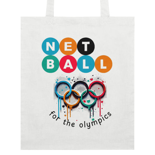 Netball Olympics Slogan Tote Bag - Organic Cotton