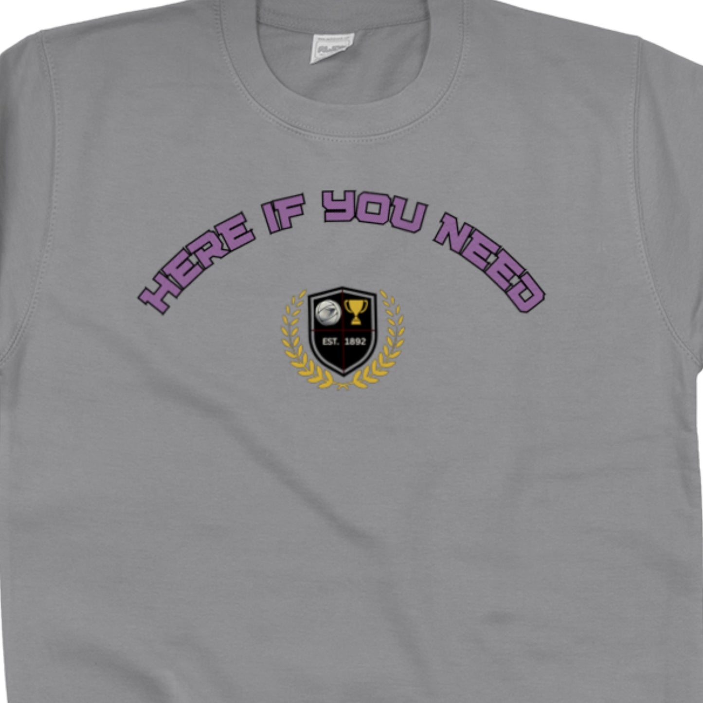 Netball Player Slogan Sweatshirt Top Grey