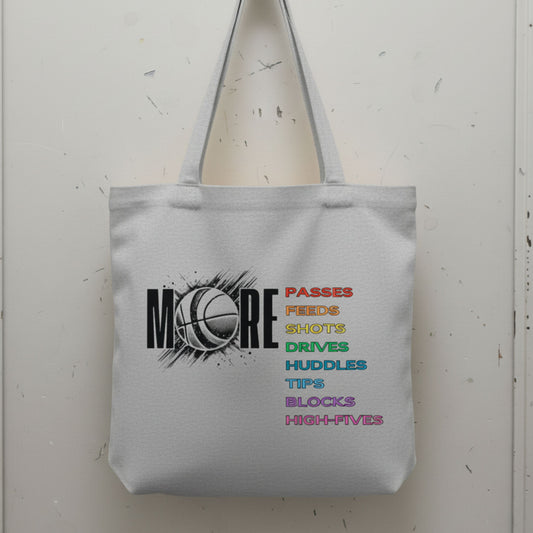 Netball Gifts - Netball Rainbow Slogan Kit Bag