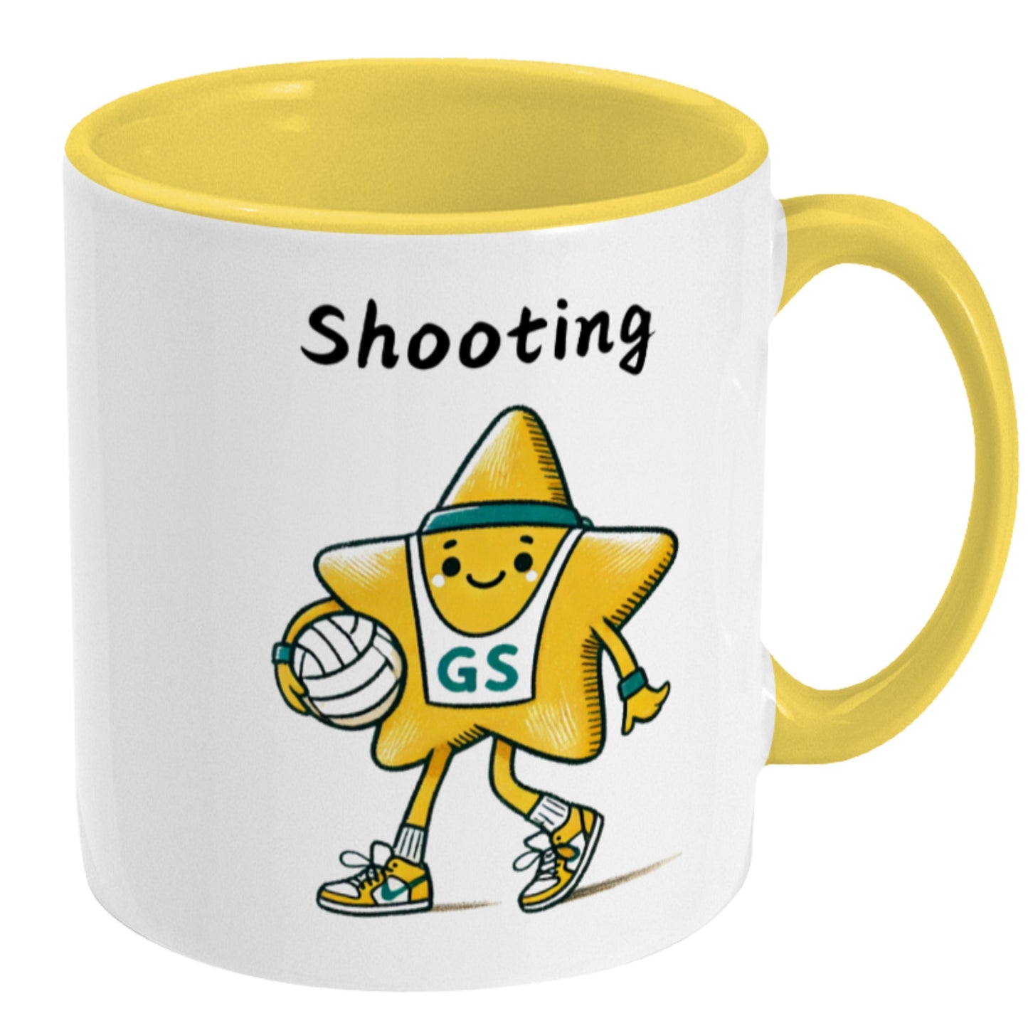 Netball Shooting Star Mug - GS Gift