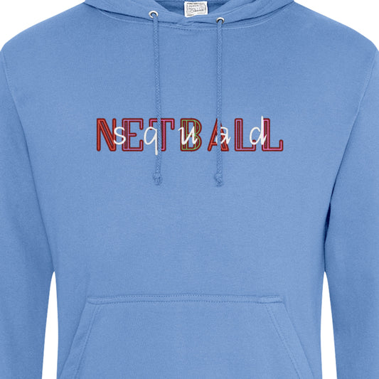 Netball Squad Blue Hoodie Top