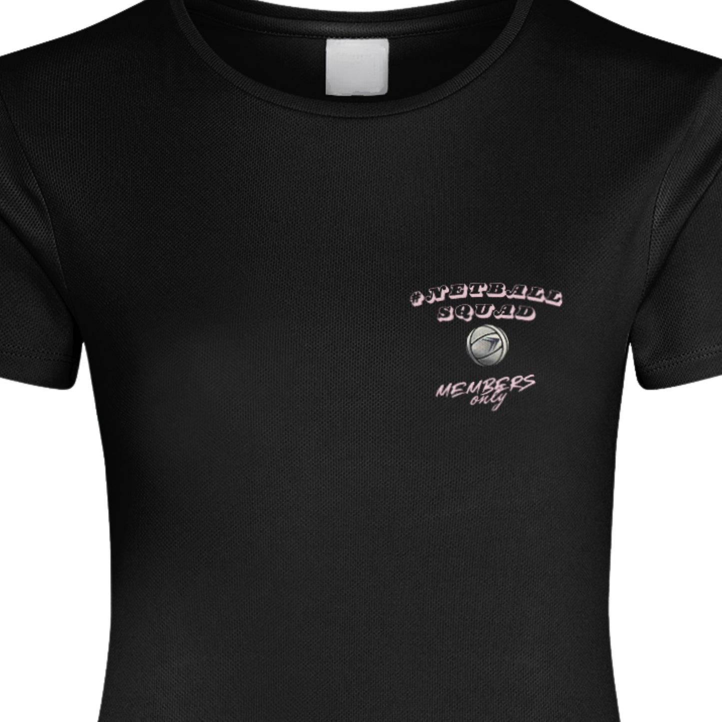 Netball Squad Training Shirt - Black