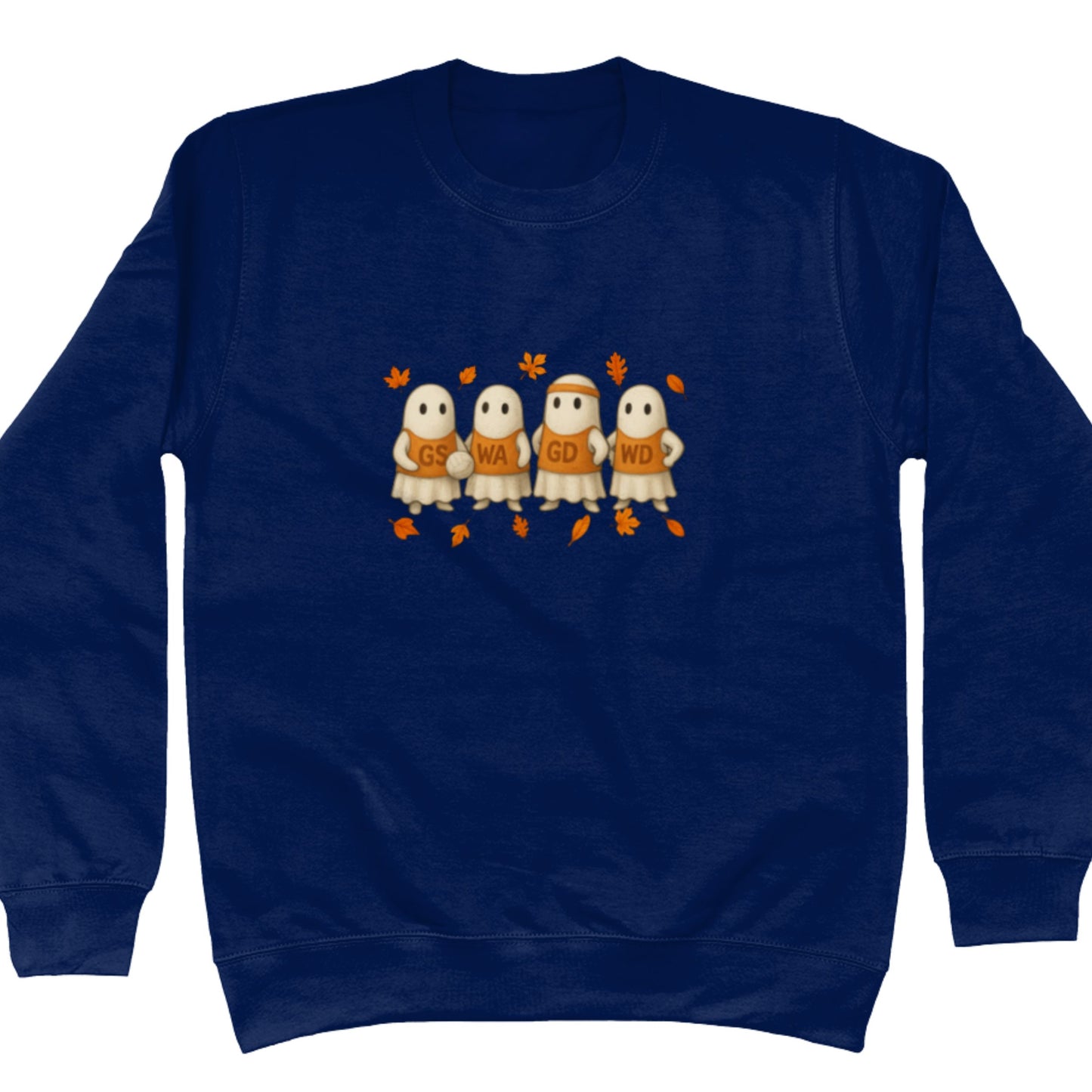 Blue Netball Sweater - Autumn Ghosts Graphic