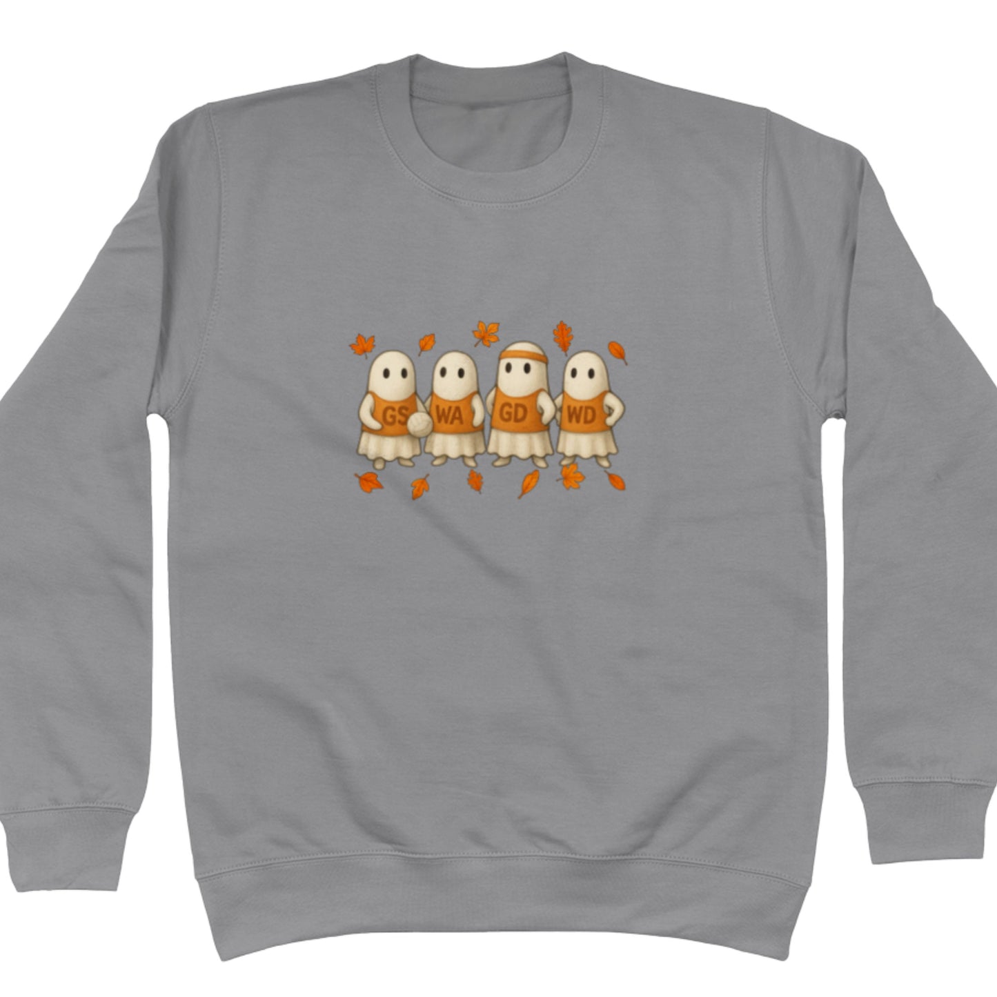 Autumn Netball Sweater - Halloween Ghosts Graphic