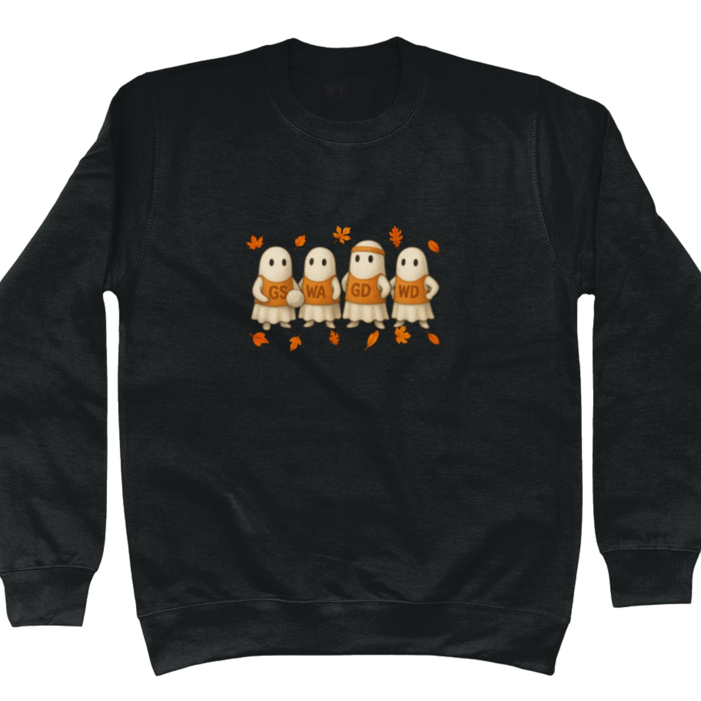 Autumn Netball Jumper - Halloween Ghosts Graphic
