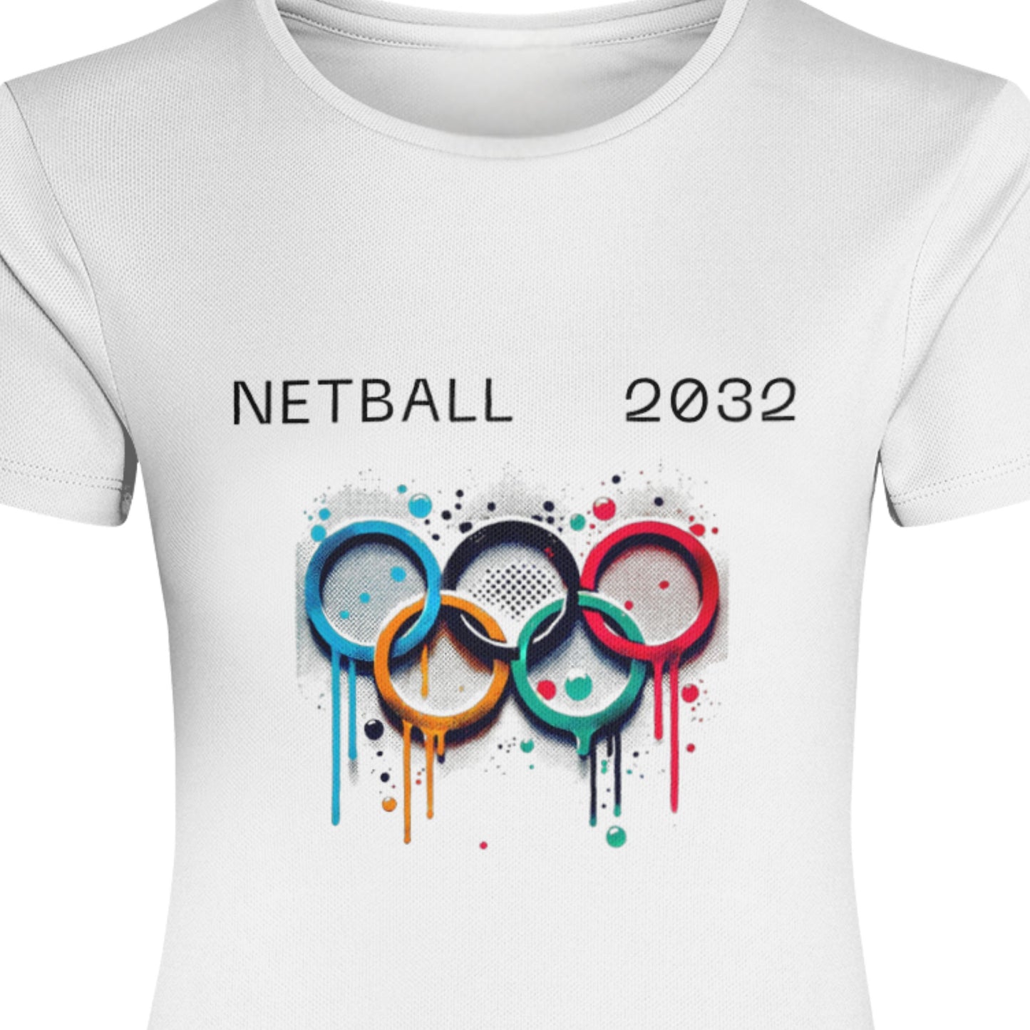 Netball Player Performance Shirt 2032 Olympics