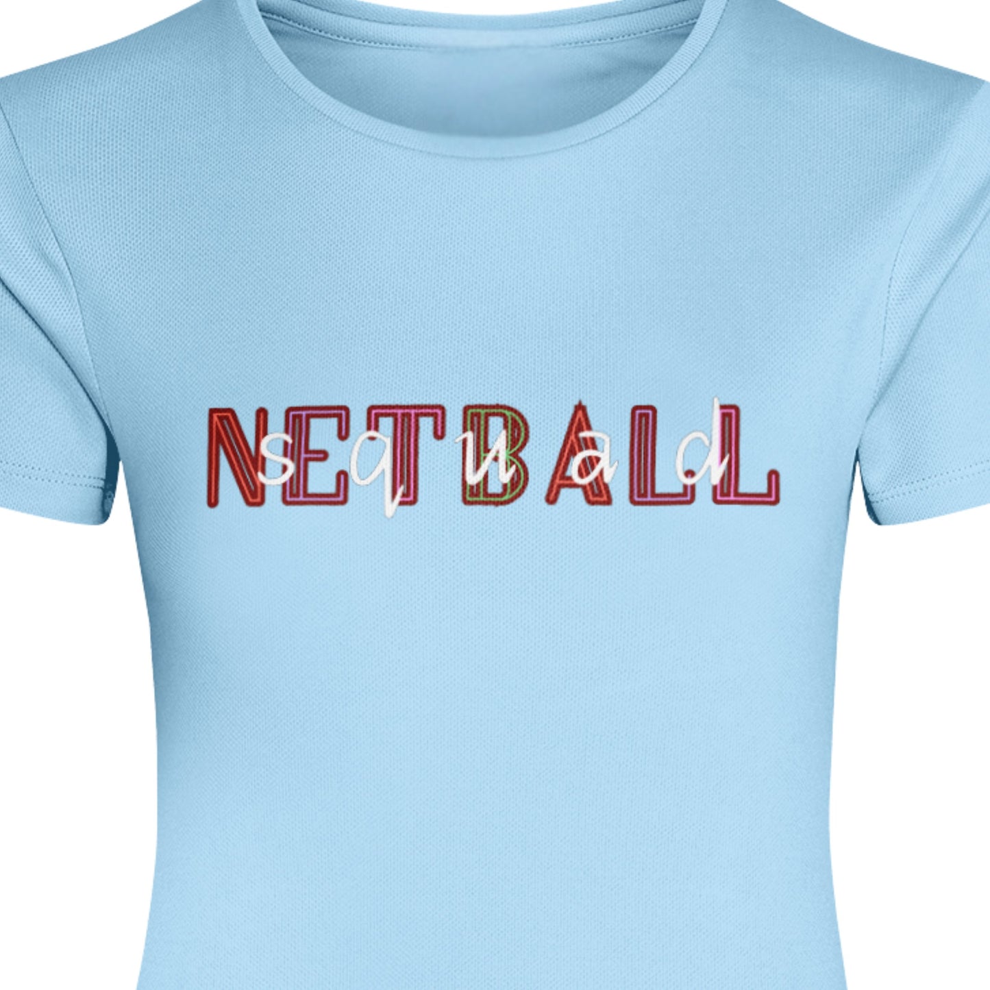 Netball Training Shirt - Blue Netball Squad