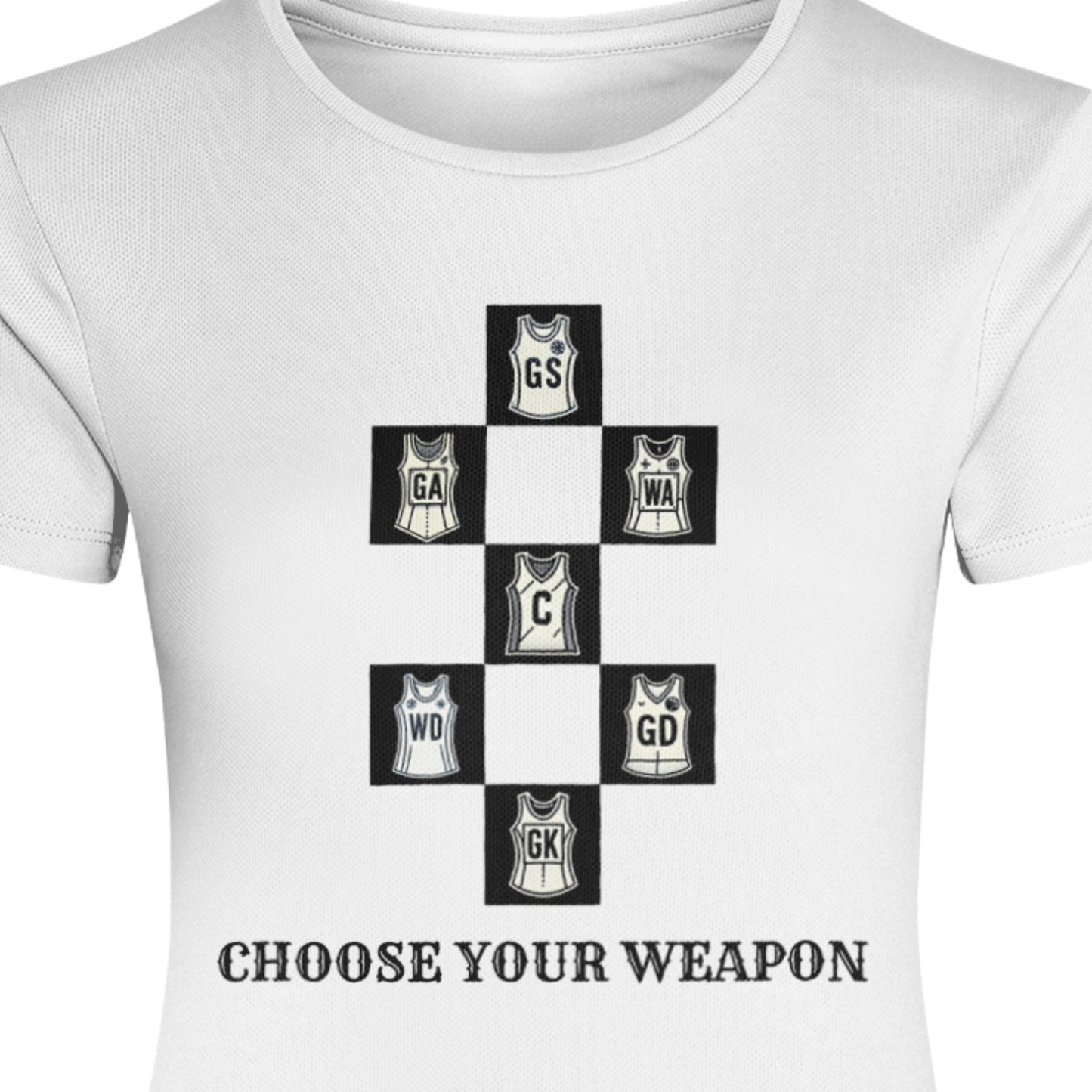 Netball Player Training Top - Team Slogan