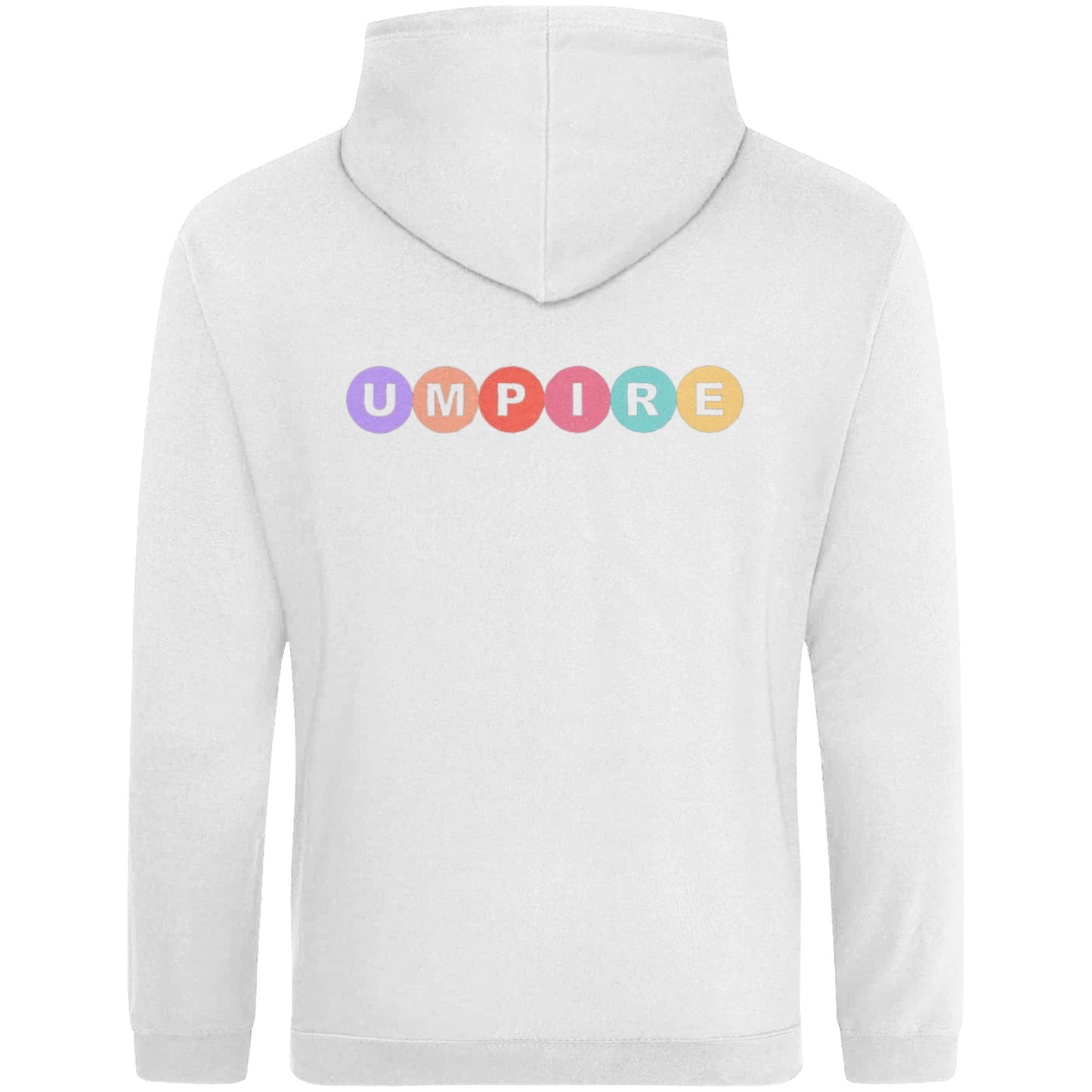 Netball Umpire Hoodie Pastel Rainbow