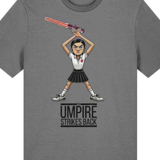 Funny Netball Umpire T-Shirt Adult Grey