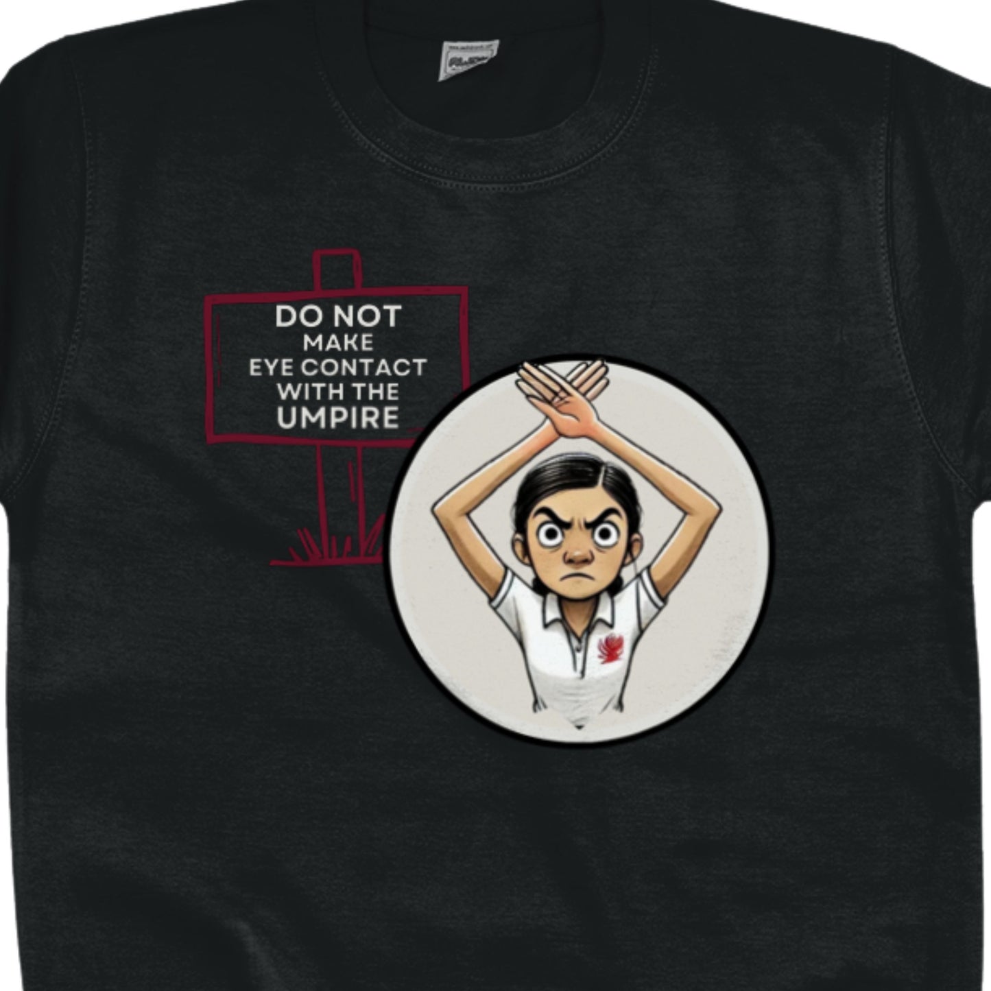 Netball Umpire Funny Jumper Top Black