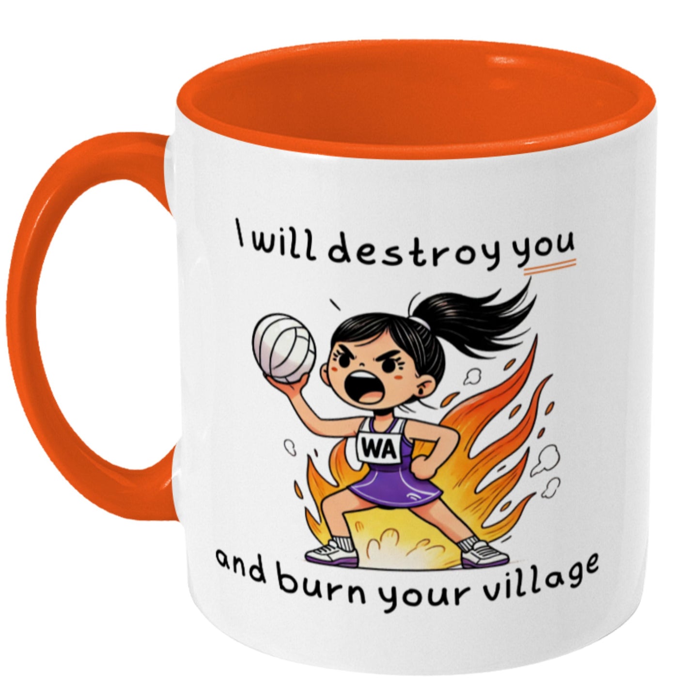 Netball WA Mug Funny Slogan