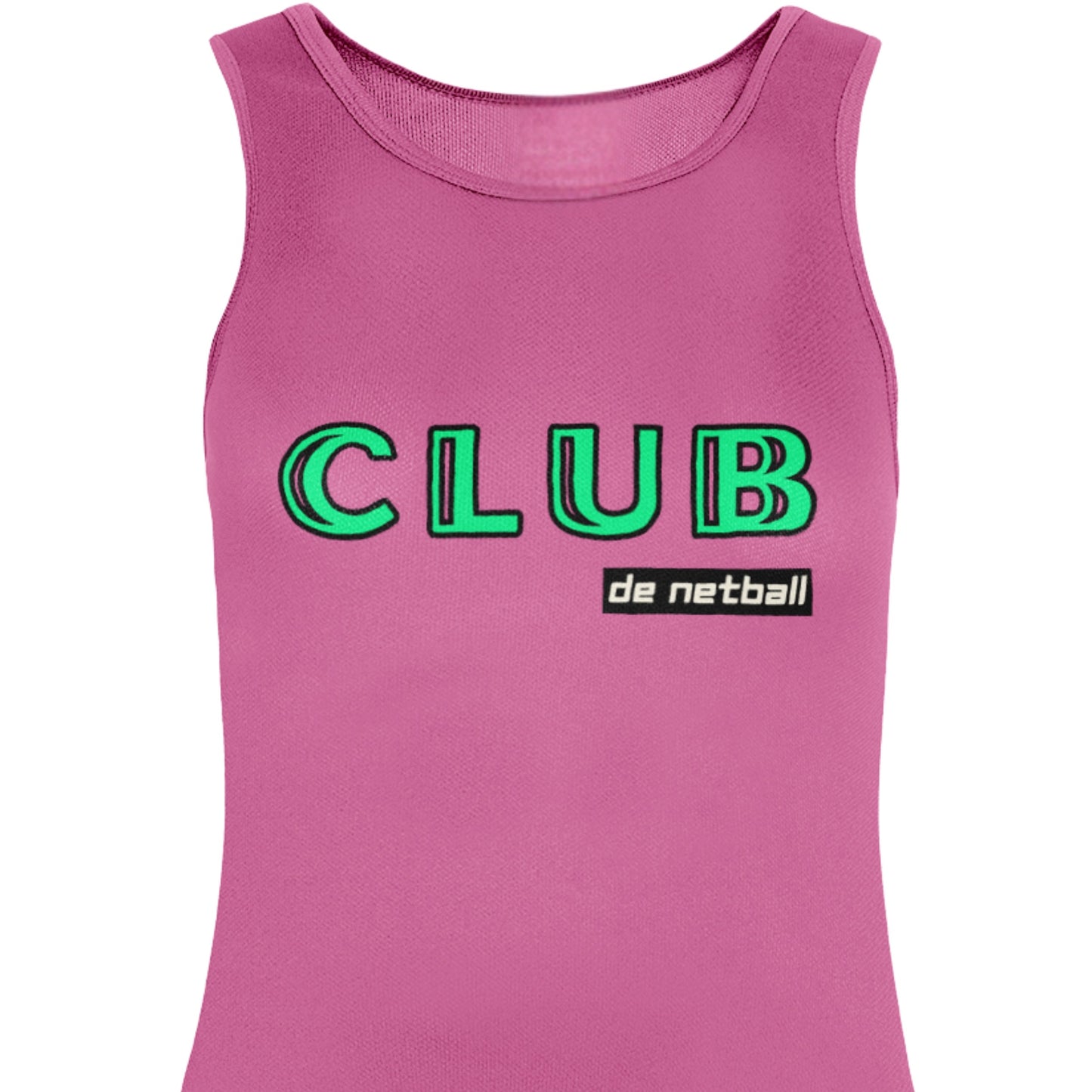Pink Netball Training Top - Racer Back Vest