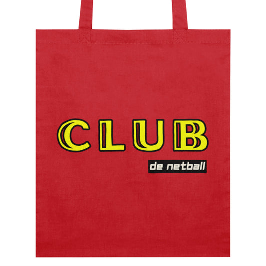 Netball Cotton Tote Bag - Red Netball Gift