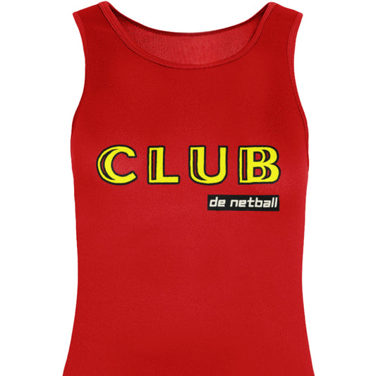 Red Netball Club Training Vest