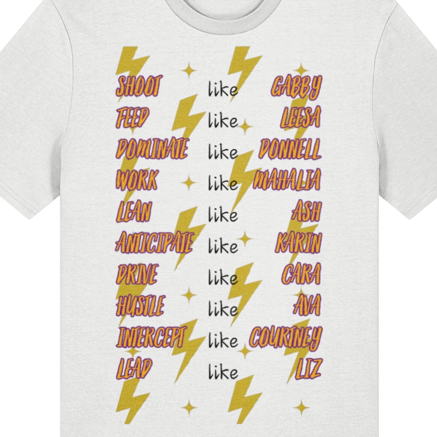 Sunshine Coast Lightning Netball Team Tee - 2026 SSN Supporter Merch