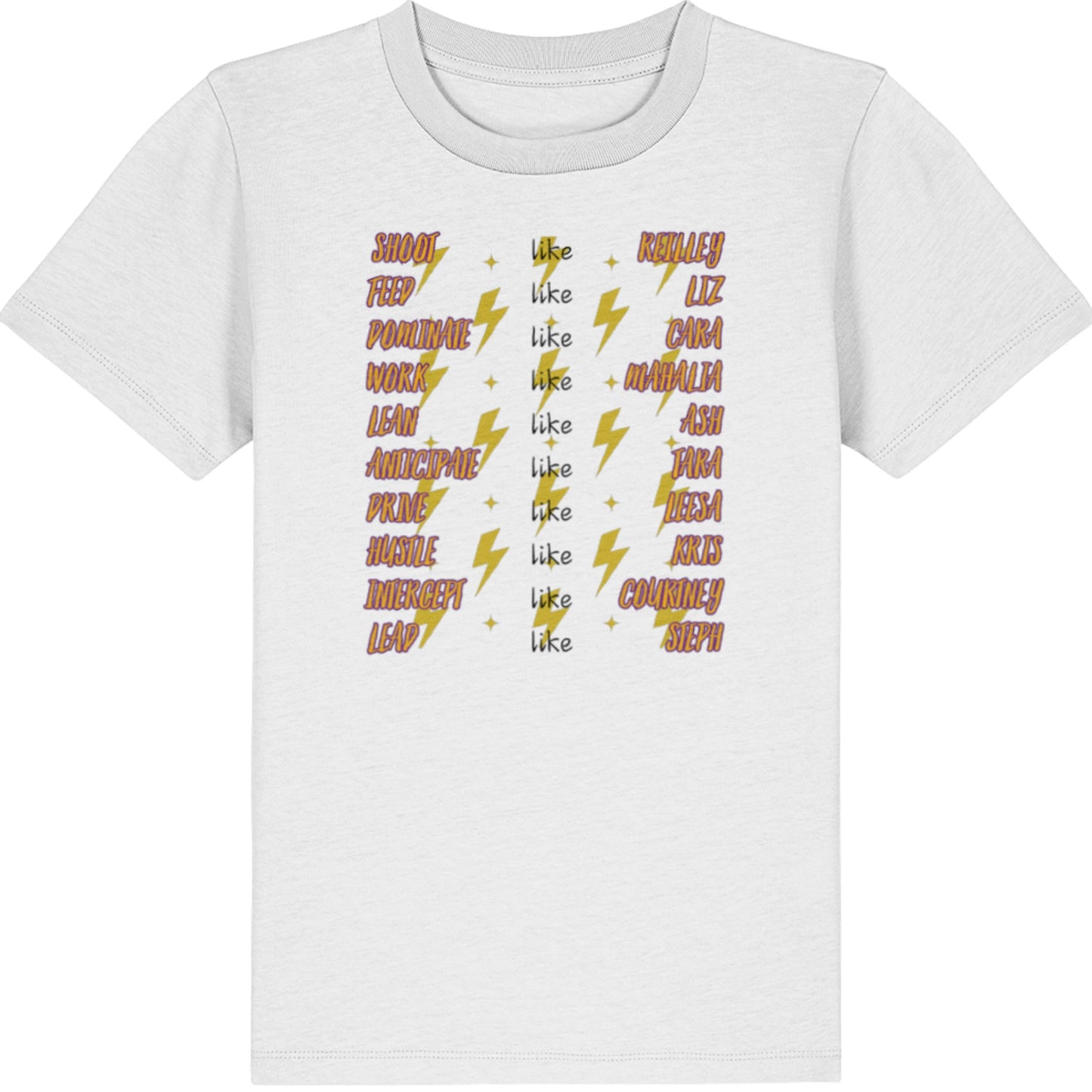 Sunshine Coast Lightning Netball Supporter Kids T-Shirt