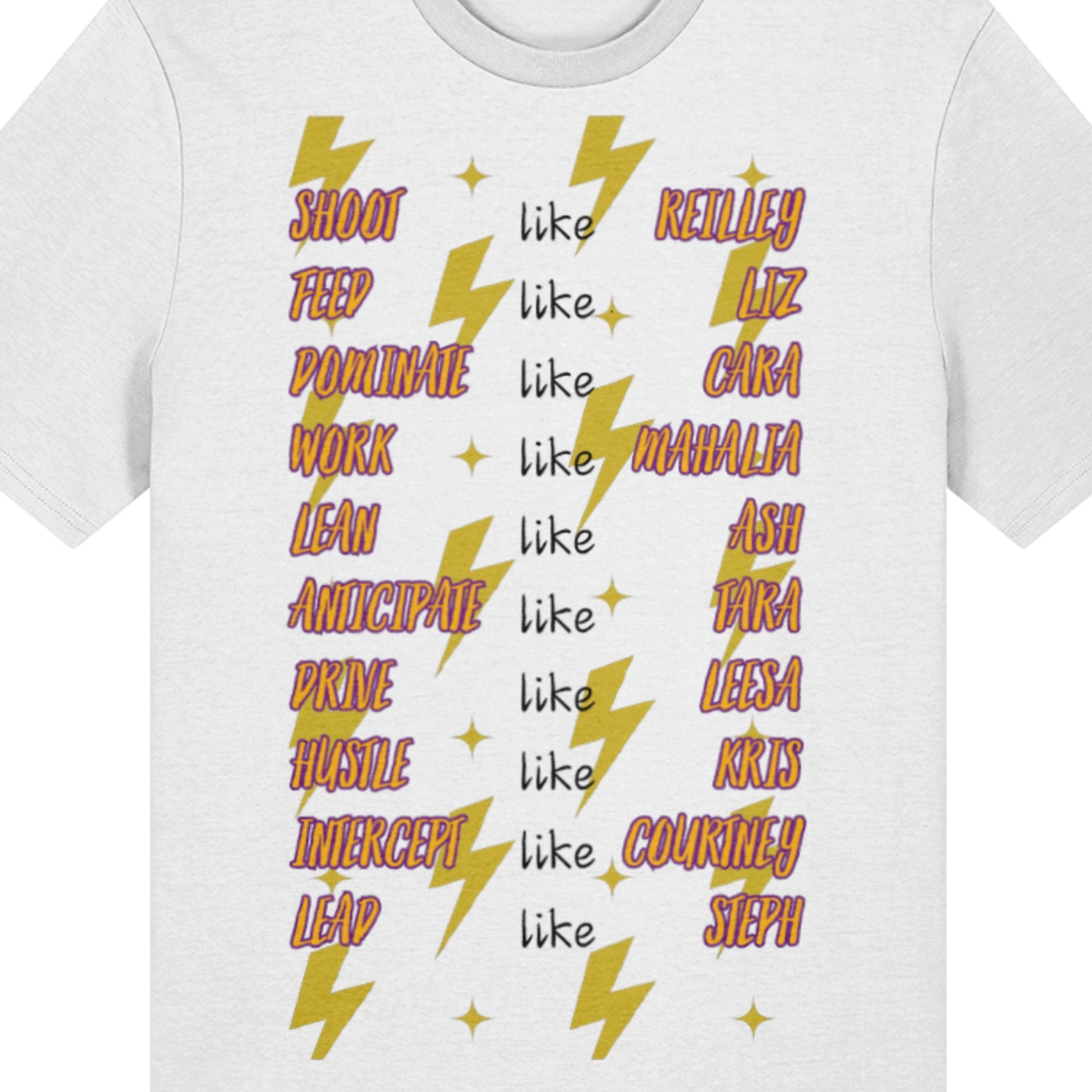 Sunshine Coast Lightning Netball Team Supporter Tee