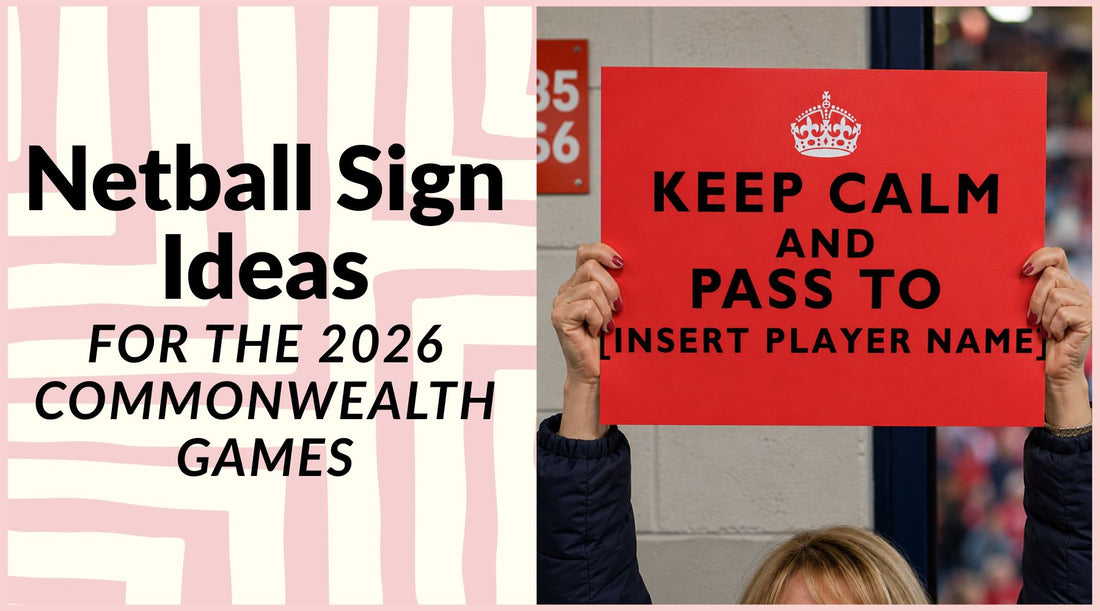 Netball Supporter Sign Ideas - 2026 Commonwealth Games