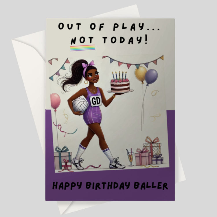 Netball Birthday Cards