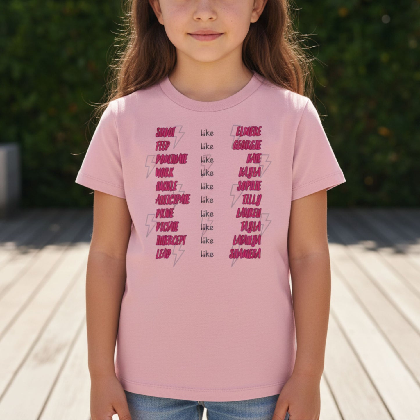 Kids 2026 Adelaide Thunderbirds Netball Team Tee Shirt for Children and Teen Girls