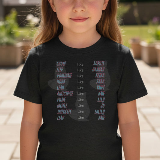 Kids 2026 Melbourne Vixens Netball Team Tee Shirt for Children and Teen Girls