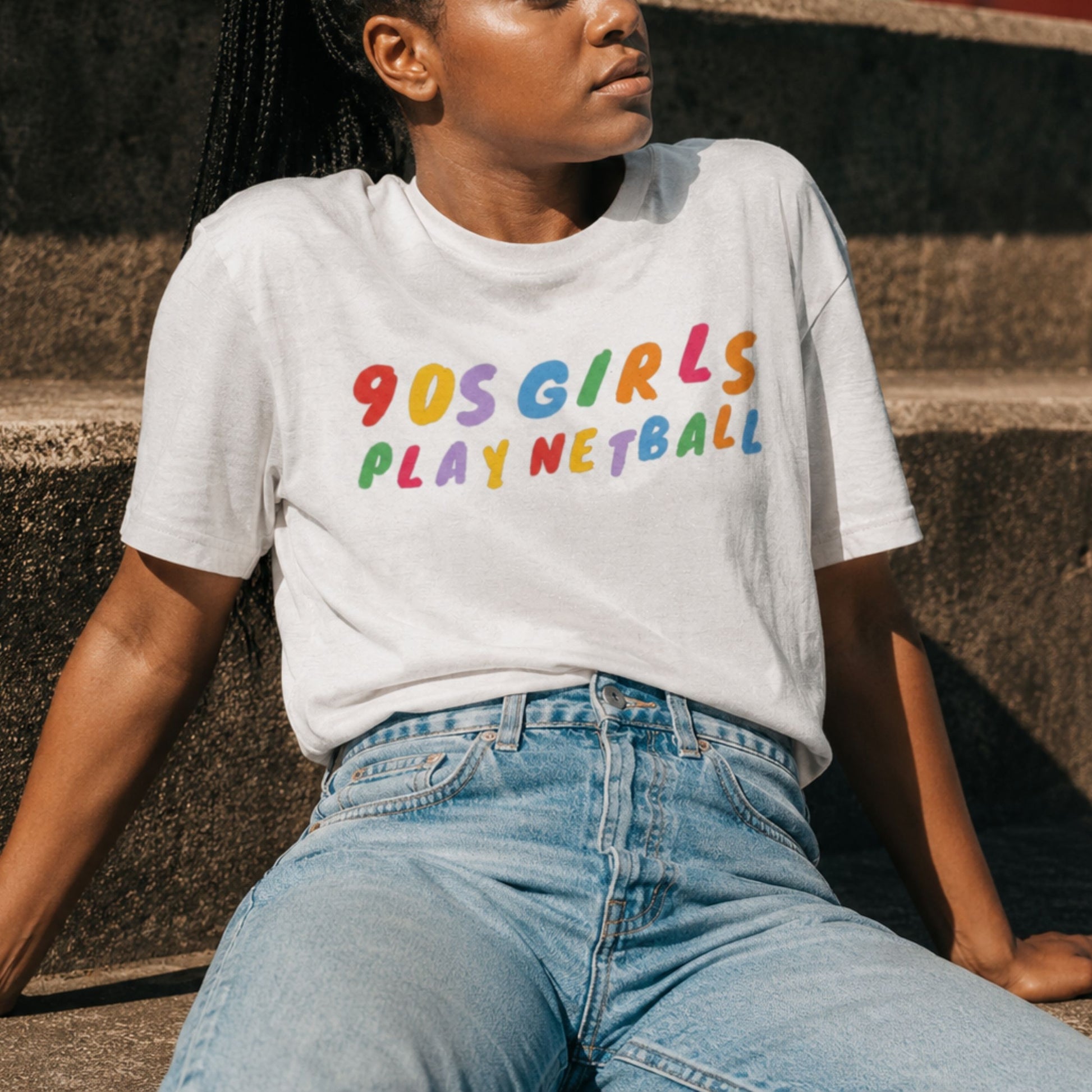Trendy 90s Fashion Netball T-shirt - Netball Clothing for Women