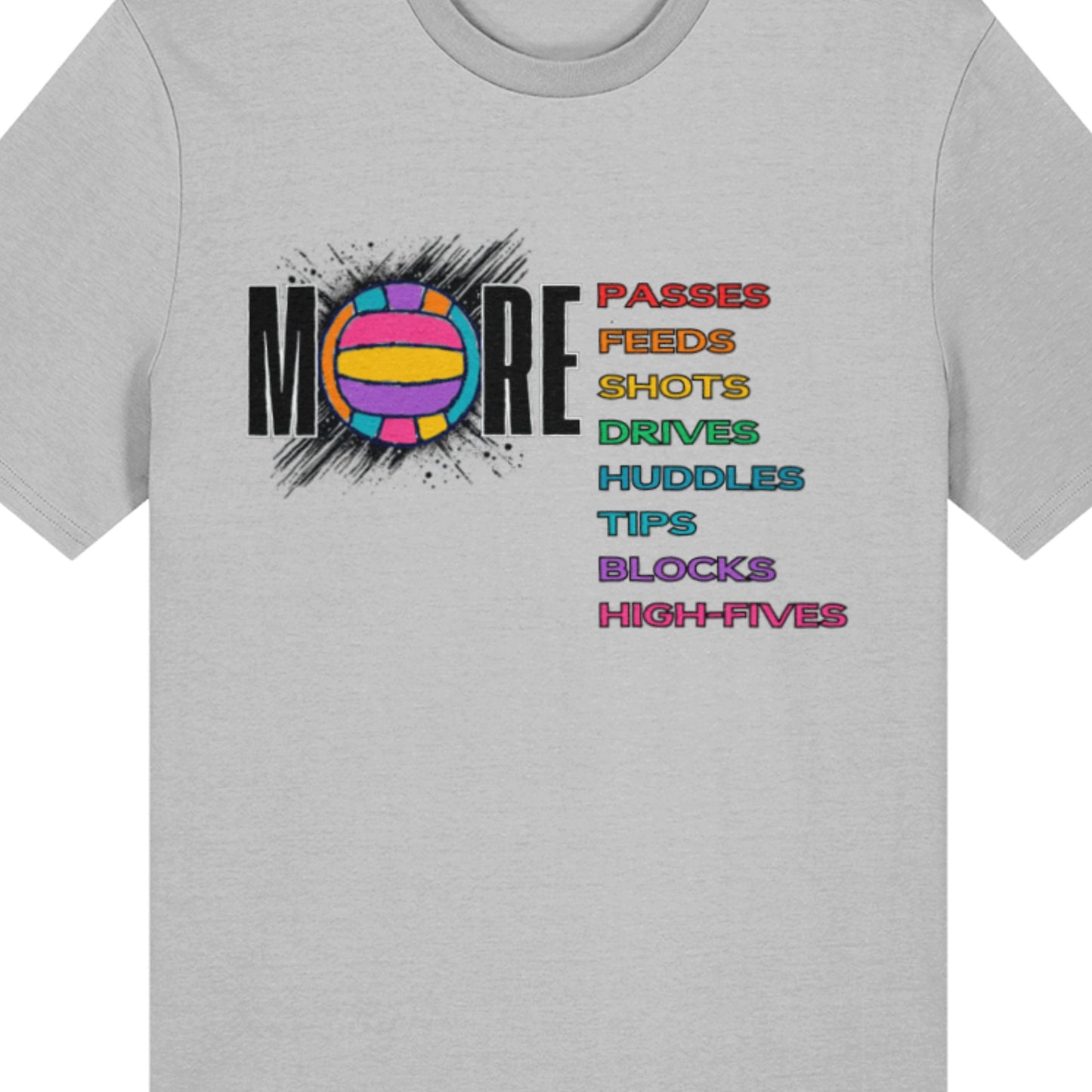 Bright Netball Slogan T-shirt - Netball Gifts