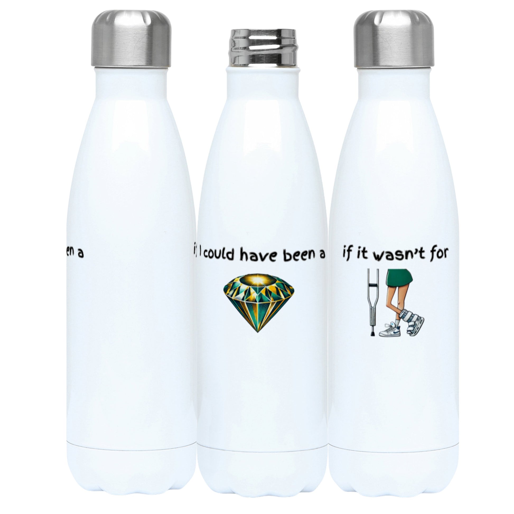 Aussie Netball Water Bottle - Diamonds Netball Gift