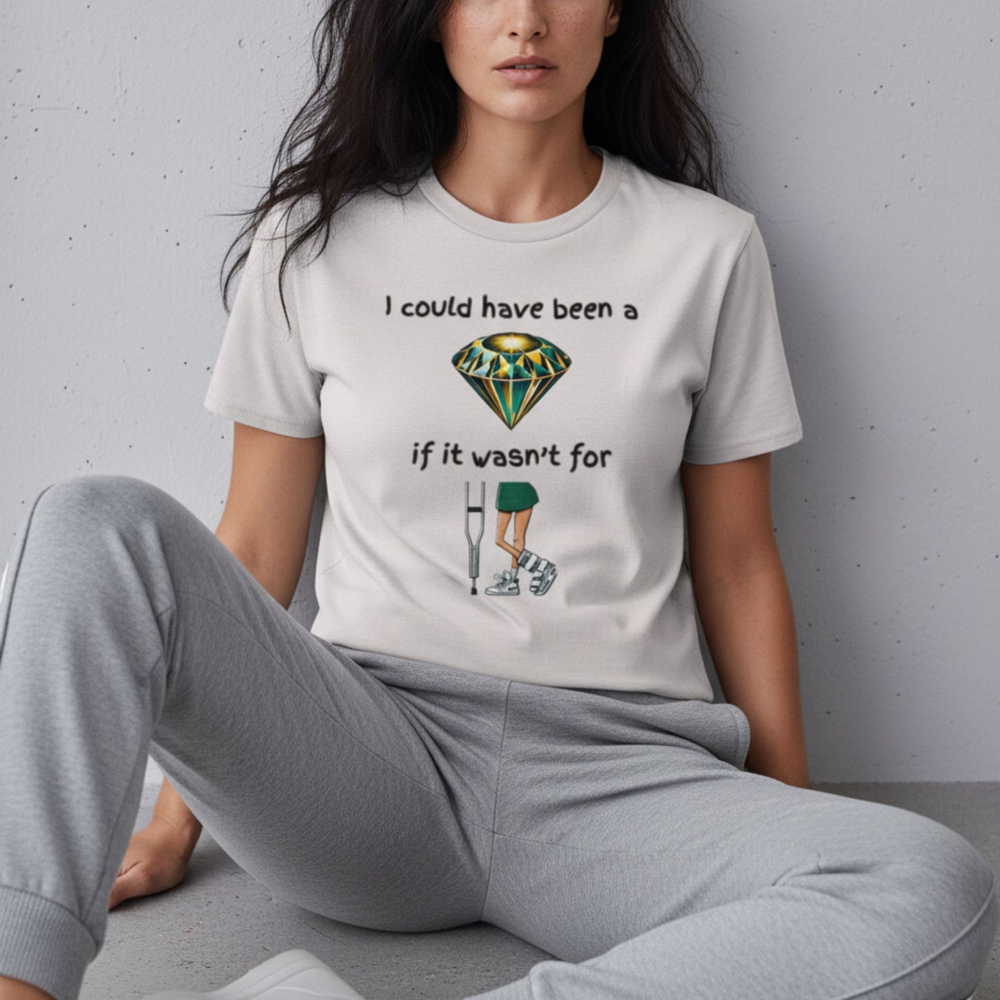 Netball Gifts - Funny Australian Diamonds Netball Slogan T-Shirt for Adults